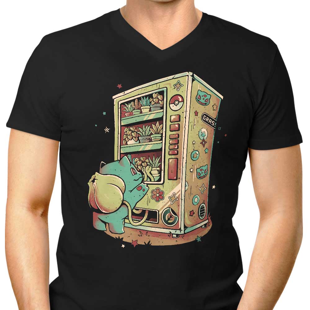 Grass Vending Machine Men's V-Neck - Adult & Kids T-Shirts, Sweatshirts & Hoodies apparel design preview 1