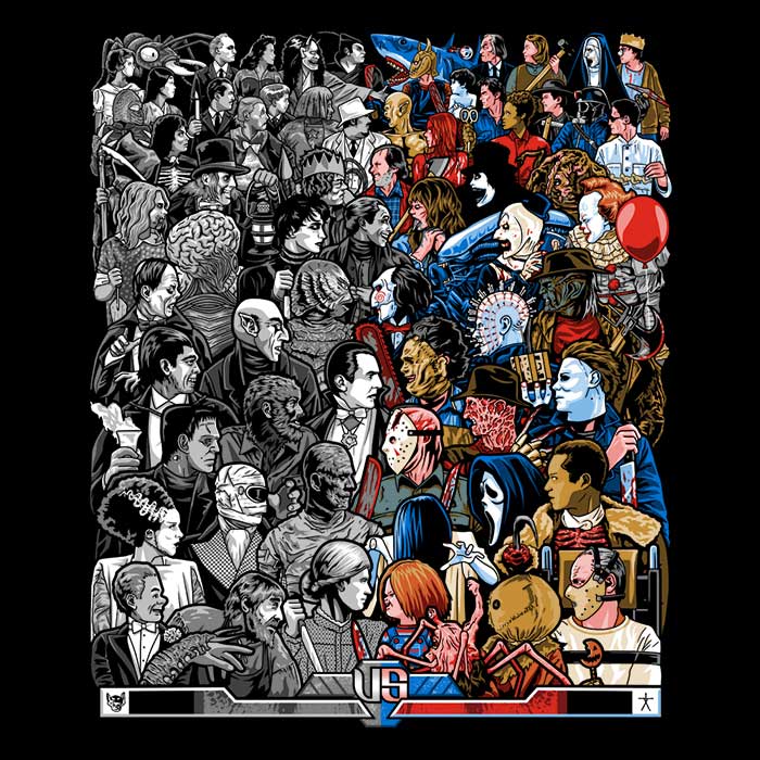 Grayscale vs. Grotesque - Adult & Kids T-Shirts, Sweatshirts & Hoodies apparel design preview 2
