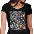 Grayscale vs. Grotesque Women's V-Neck - Adult & Kids T-Shirts, Sweatshirts & Hoodies apparel design preview 1