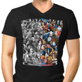 Grayscale vs. Grotesque Men's V-Neck - Adult & Kids T-Shirts, Sweatshirts & Hoodies apparel design preview 1