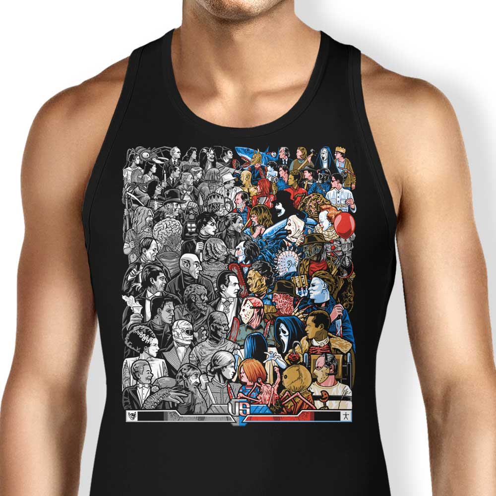 Grayscale vs. Grotesque Tank Top - Adult & Kids T-Shirts, Sweatshirts & Hoodies apparel design preview 1
