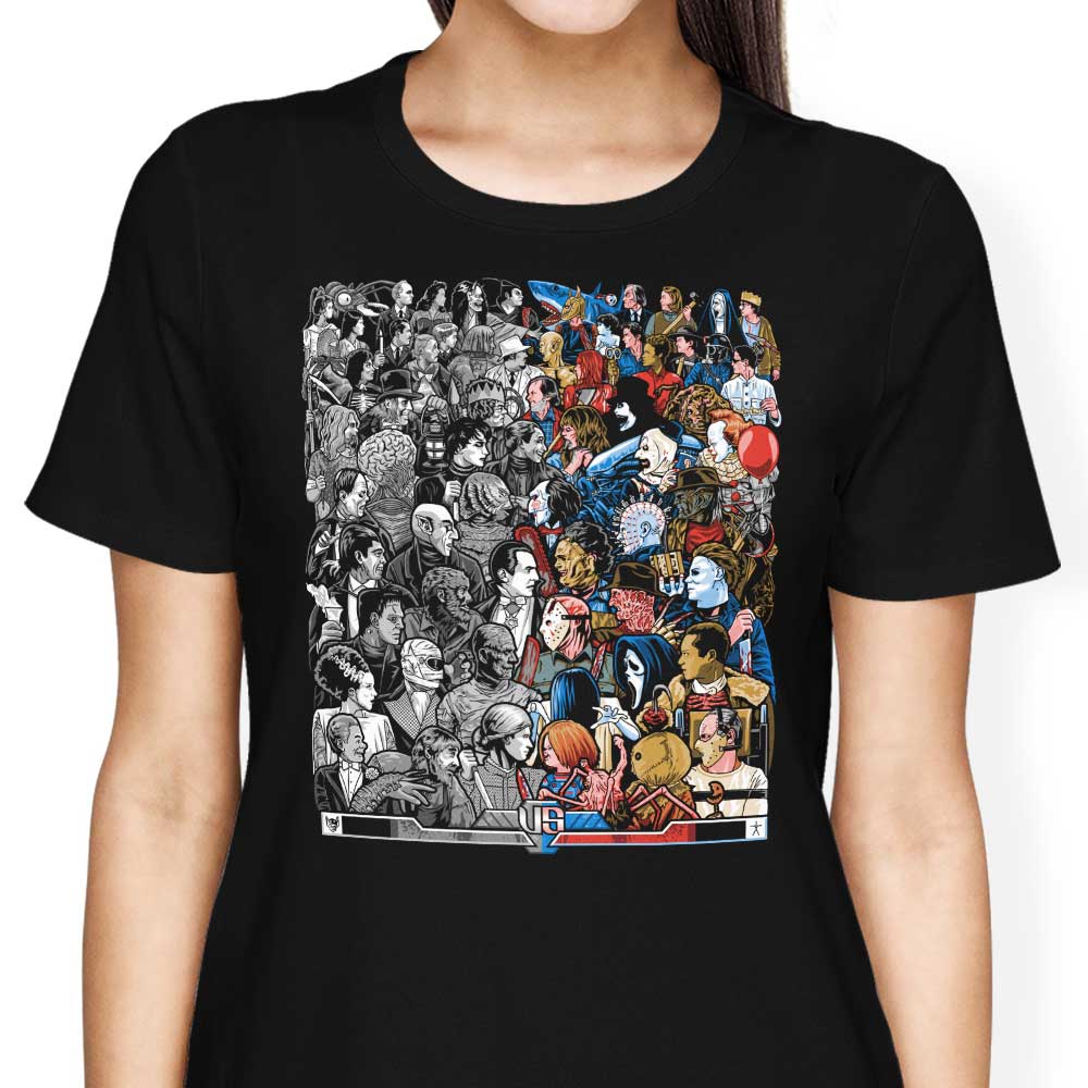 Grayscale vs. Grotesque Women's Apparel - Adult & Kids T-Shirts, Sweatshirts & Hoodies apparel design preview 1