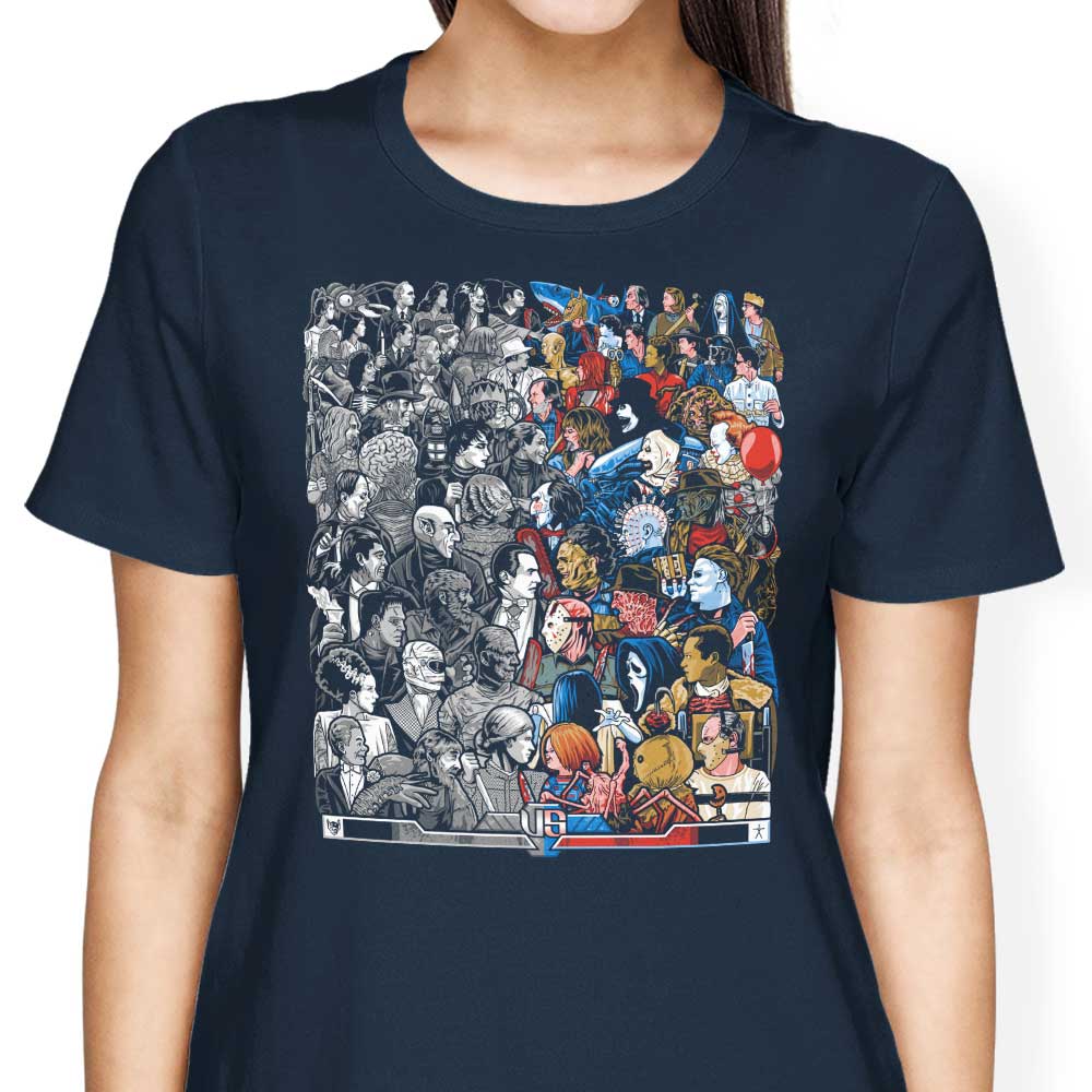 Grayscale vs. Grotesque Women's Apparel - Adult & Kids T-Shirts, Sweatshirts & Hoodies apparel design preview 2