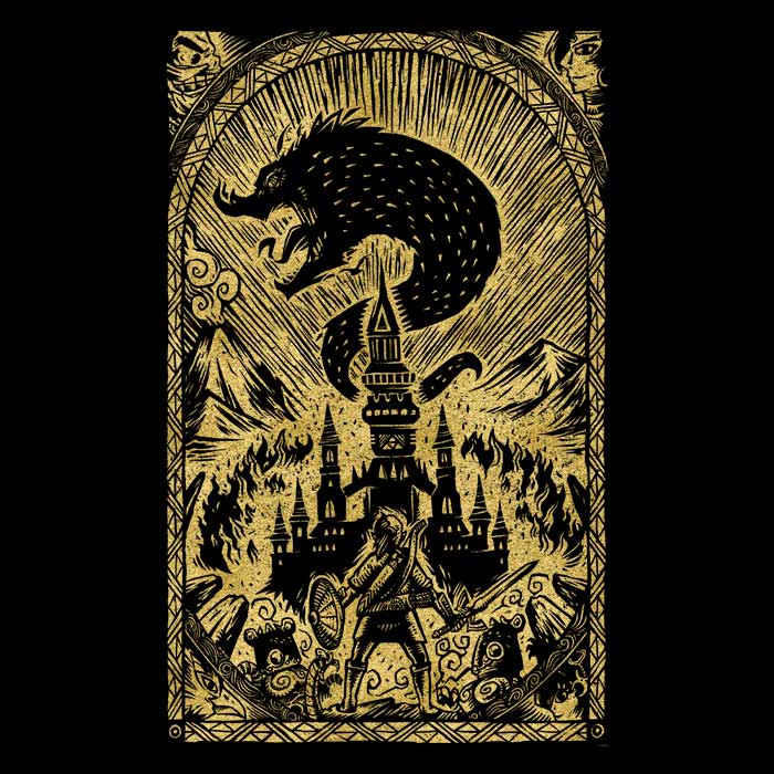 Great Cataclysm (Gold) - Adult & Kids T-Shirts, Sweatshirts & Hoodies apparel design preview 2