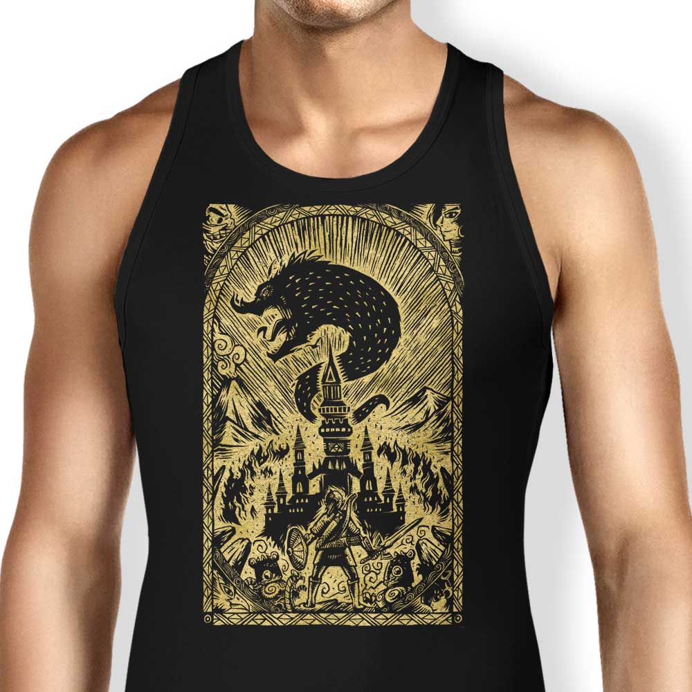 Great Cataclysm (Gold) Tank Top - Adult & Kids T-Shirts, Sweatshirts & Hoodies apparel design preview 1
