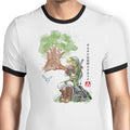 Great Deku Watercolor Ringer - Adult & Kids T-Shirts, Sweatshirts & Hoodies apparel design preview 1