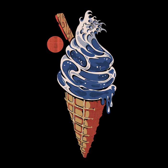 Great Ice Cream Men's Apparel - Adult & Kids T-Shirts, Sweatshirts & Hoodies apparel design preview 2