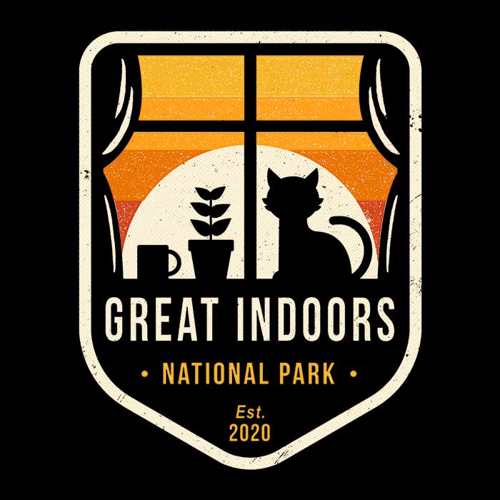 Great Indoors National Park Men's Apparel - Adult & Kids T-Shirts, Sweatshirts & Hoodies apparel design preview 2