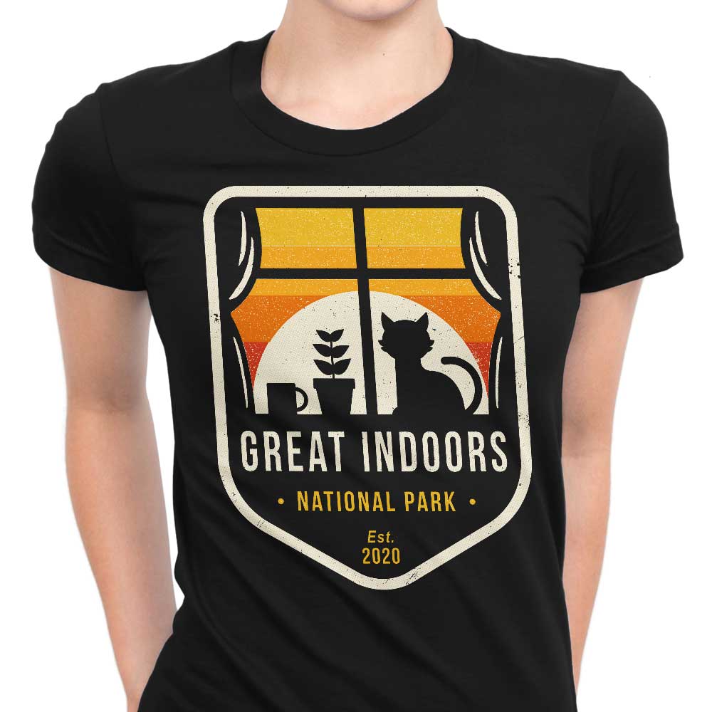 Great Indoors National Park Women's Apparel - Adult & Kids T-Shirts, Sweatshirts & Hoodies apparel design preview 1