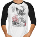 Great Old One Sumi-e 3/4 Sleeve Raglan - Adult & Kids T-Shirts, Sweatshirts & Hoodies apparel design preview 1