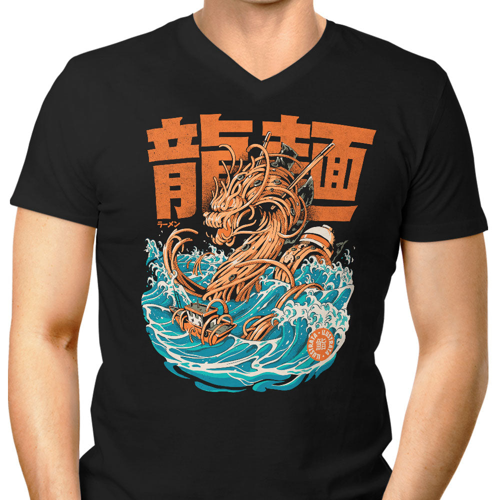 Great Ramen Dragon (Alt) Men's V-Neck - Adult & Kids T-Shirts, Sweatshirts & Hoodies apparel design preview 1