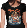 Great Ramen Off Kanagawa (Alt) Women's V-Neck - Adult & Kids T-Shirts, Sweatshirts & Hoodies apparel design preview 1