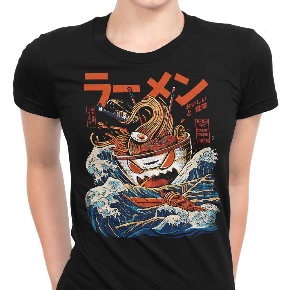Great Ramen Off Kanagawa (Alt) Women's Apparel - Adult & Kids T-Shirts, Sweatshirts & Hoodies apparel design preview 1