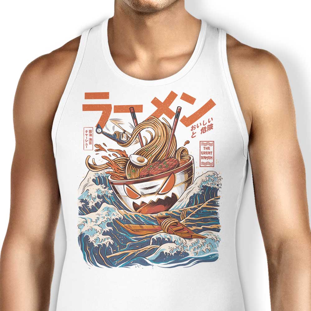 Great Ramen Off Kanagawa Tank Top - Adult & Kids T-Shirts, Sweatshirts & Hoodies apparel design preview 1