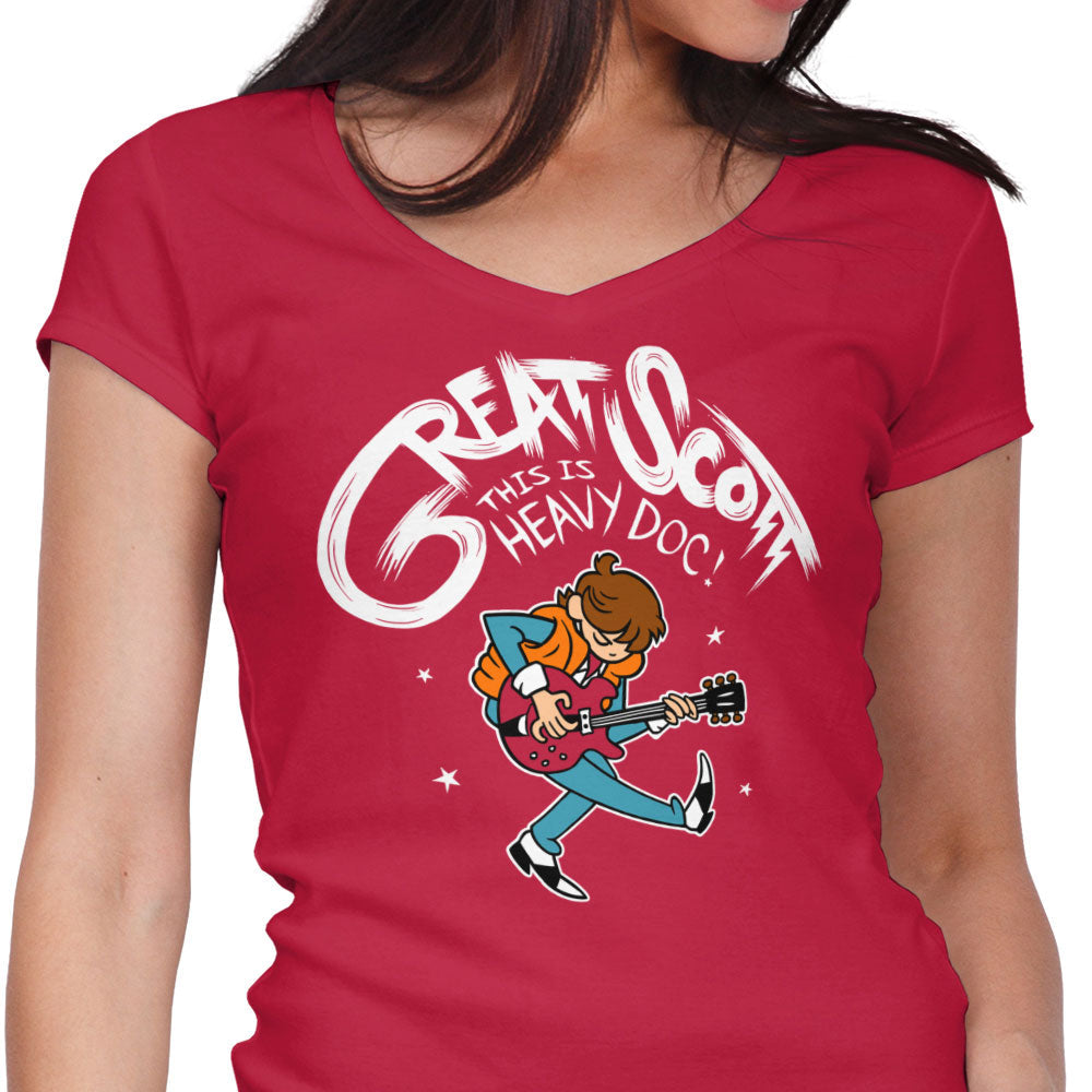 Great Scott! Women's V-Neck - Adult & Kids T-Shirts, Sweatshirts & Hoodies apparel design preview 1