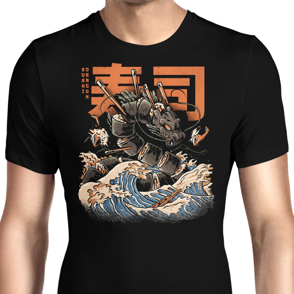 Great Sushi Dragon (Alt) Men's Apparel - Adult & Kids T-Shirts, Sweatshirts & Hoodies apparel design preview 1