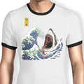 Great White Off Amity Ringer - Adult & Kids T-Shirts, Sweatshirts & Hoodies apparel design preview 1