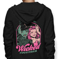 Green and Pink Witches - Adult & Kids T-Shirts, Sweatshirts & Hoodies apparel design preview 1