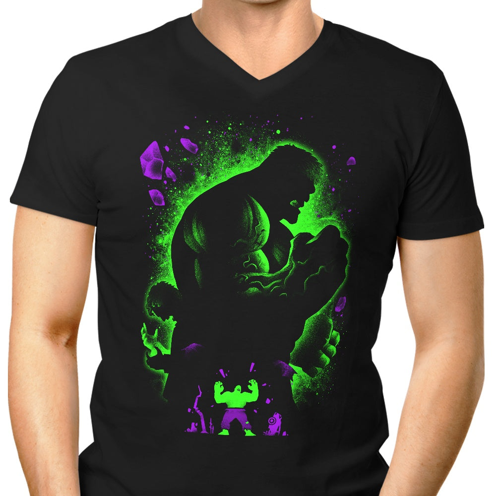 Green Monster Men's V-Neck - Adult & Kids T-Shirts, Sweatshirts & Hoodies apparel design preview 1