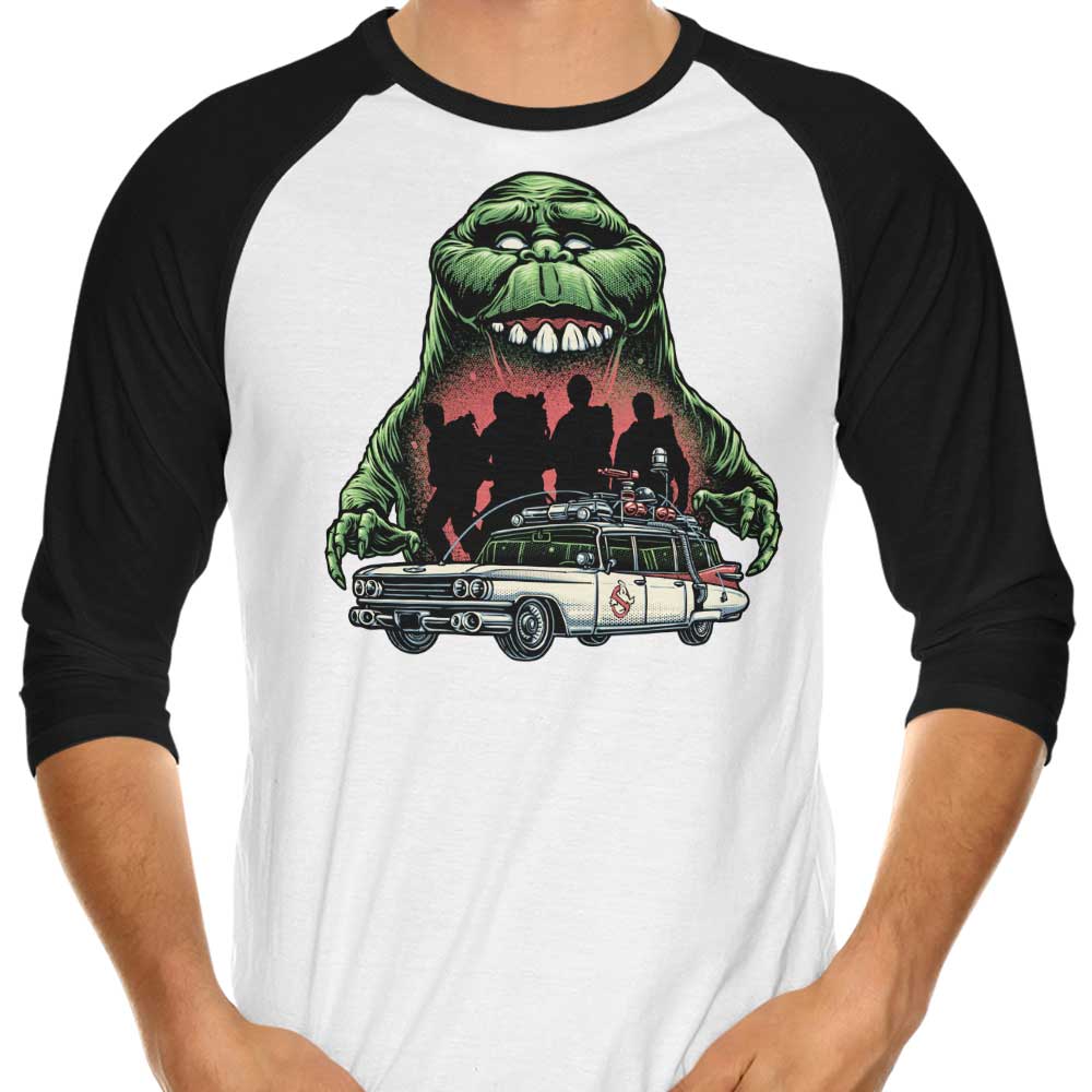 Green Slime Time 3/4 Sleeve Raglan - Adult & Kids T-Shirts, Sweatshirts & Hoodies apparel design preview 1