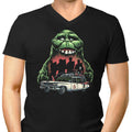 Green Slime Time Men's V-Neck - Adult & Kids T-Shirts, Sweatshirts & Hoodies apparel design preview 1