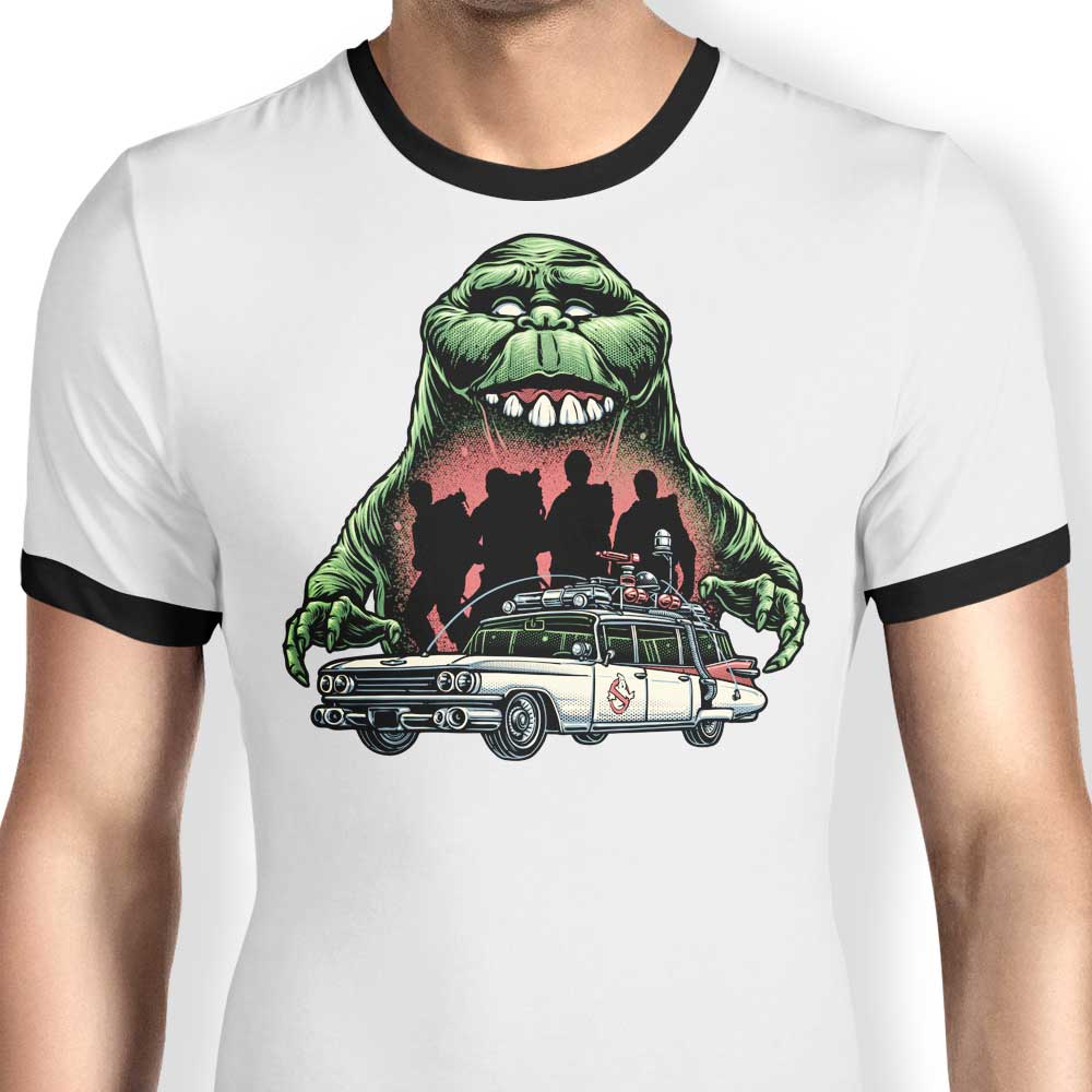 Green Slime Time Ringer - Adult & Kids T-Shirts, Sweatshirts & Hoodies apparel design preview 1