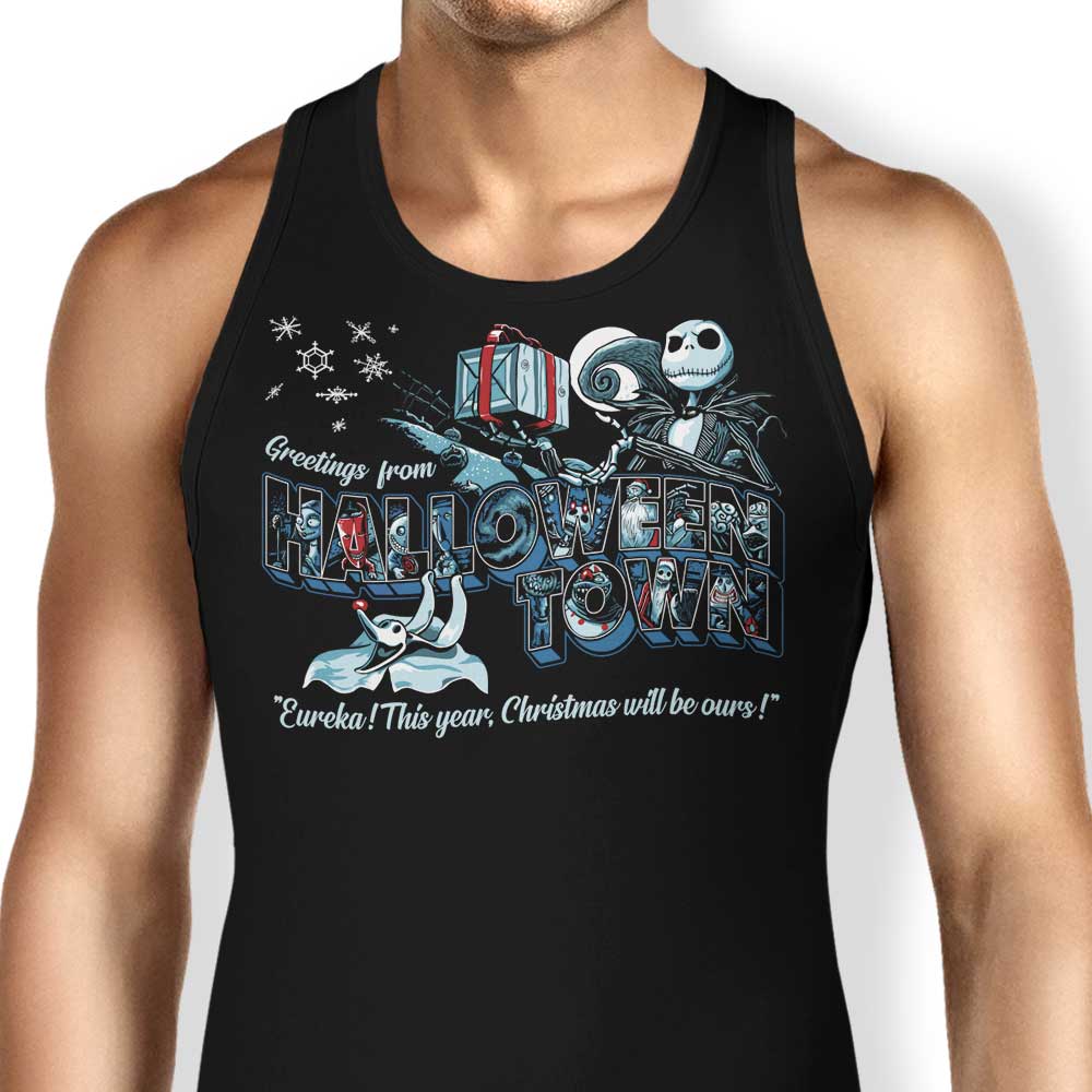 Greetings from H-Town Tank Top - Adult & Kids T-Shirts, Sweatshirts & Hoodies apparel design preview 1