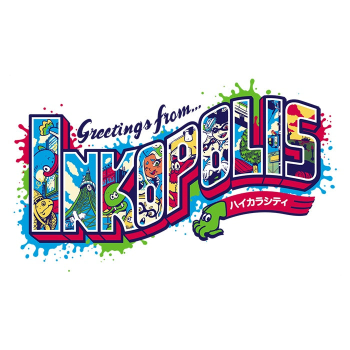 Greetings From Inkopolis Youth Apparel - Adult & Kids T-Shirts, Sweatshirts & Hoodies apparel design preview 2