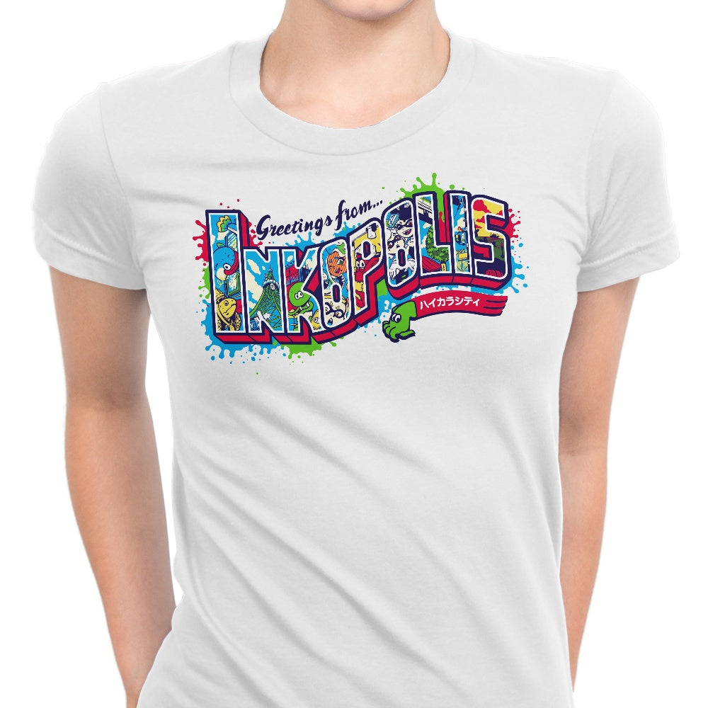 Greetings From Inkopolis Women's Apparel - Adult & Kids T-Shirts, Sweatshirts & Hoodies apparel design preview 1
