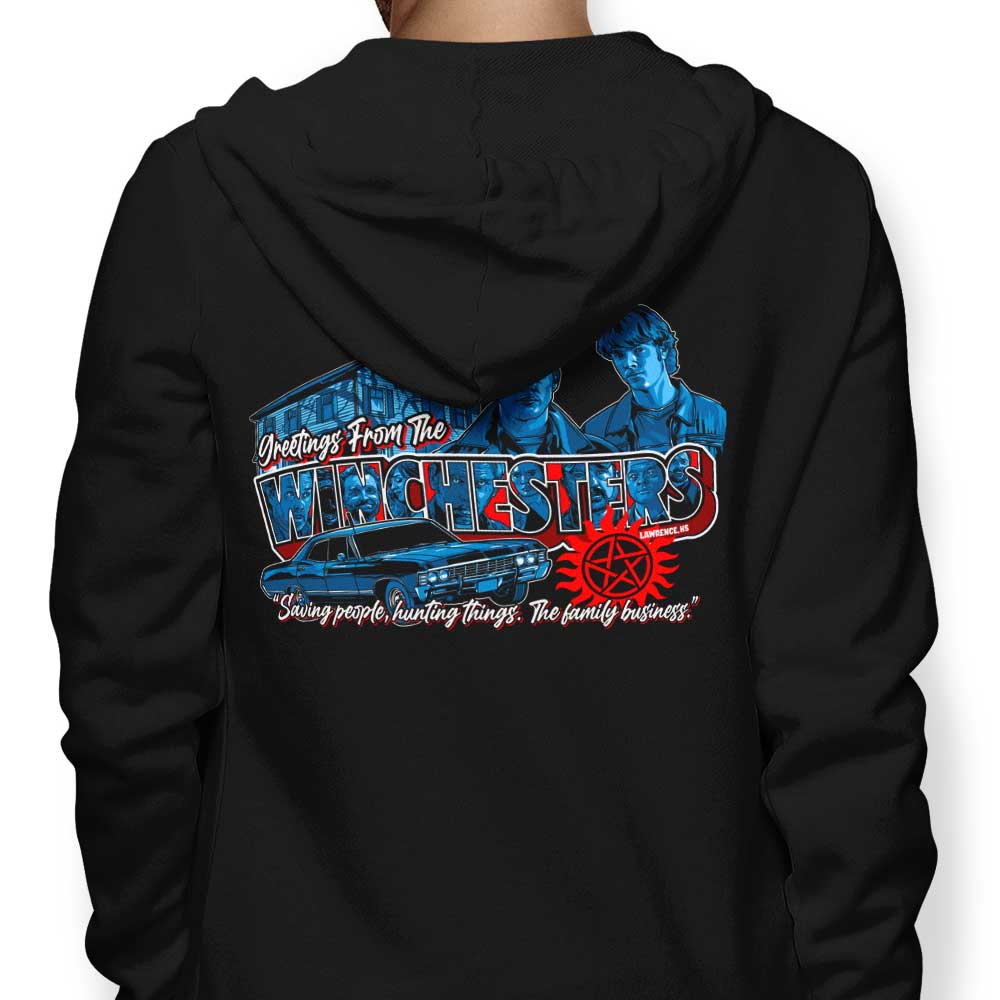 Greetings from Lawrence - Adult & Kids T-Shirts, Sweatshirts & Hoodies apparel design preview 1