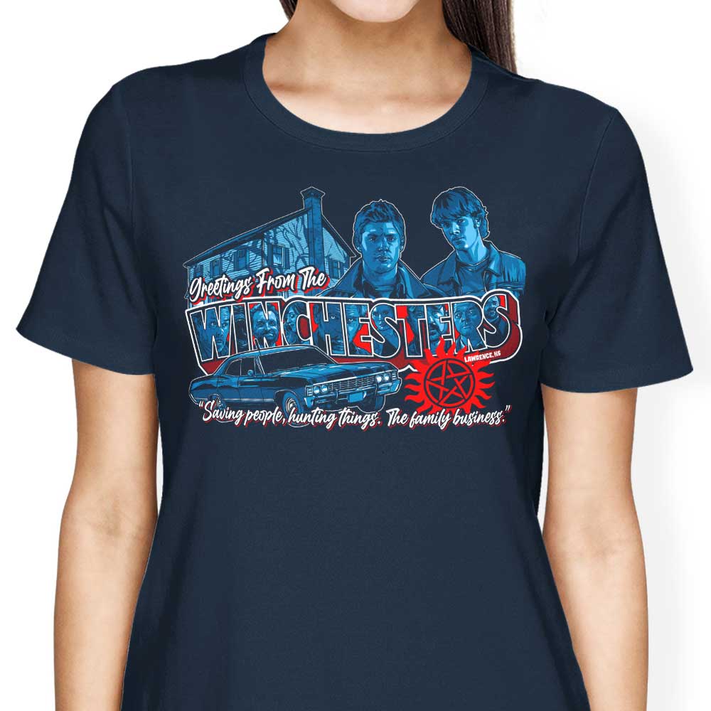 Greetings from Lawrence Women's Apparel - Adult & Kids T-Shirts, Sweatshirts & Hoodies apparel design preview 2