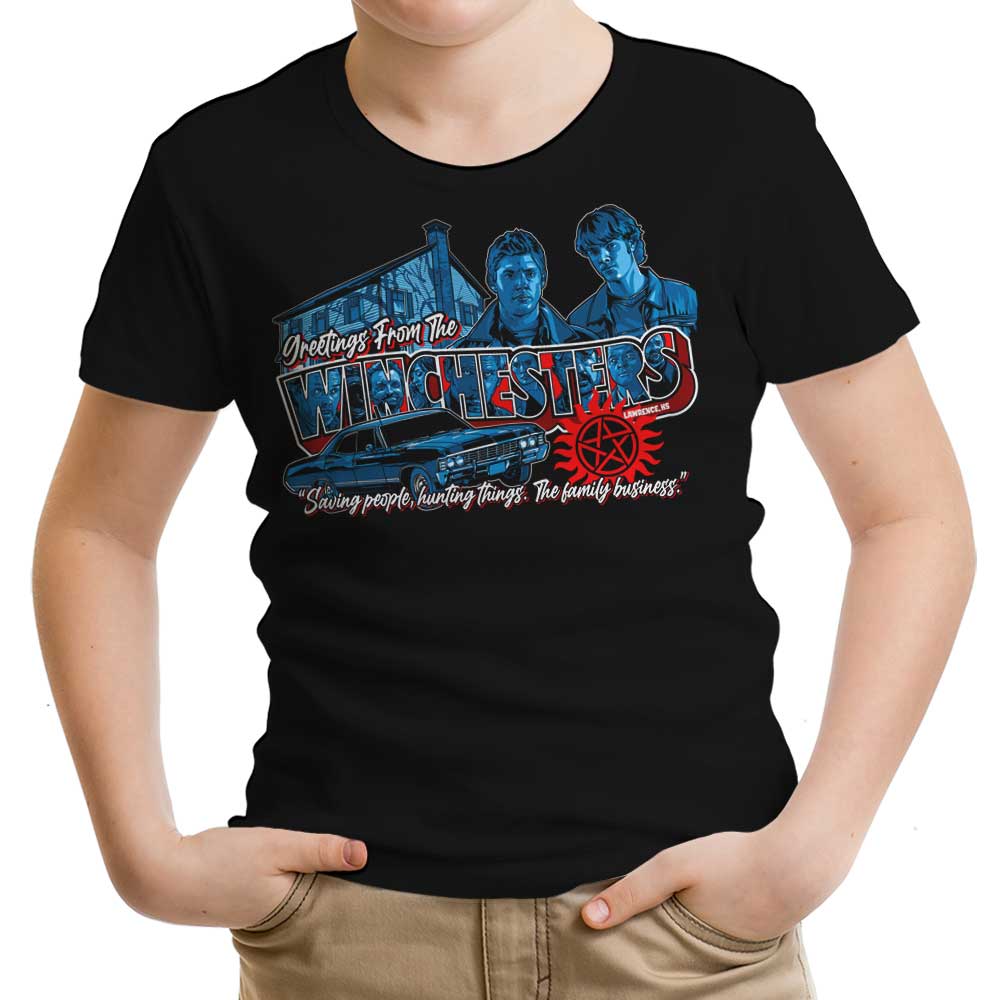 Greetings from Lawrence Youth Apparel - Adult & Kids T-Shirts, Sweatshirts & Hoodies apparel design preview 1