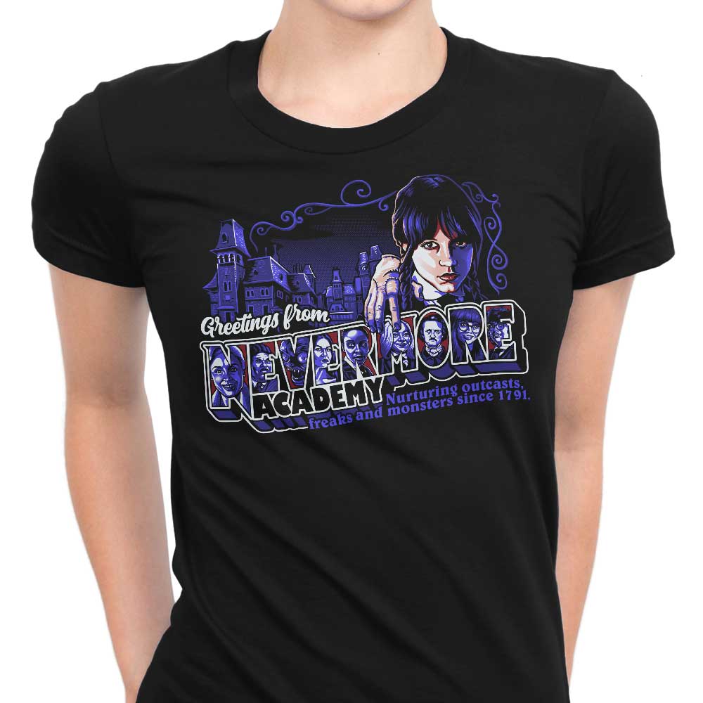 Greetings from Nevermore Women's Apparel - Adult & Kids T-Shirts, Sweatshirts & Hoodies apparel design preview 1