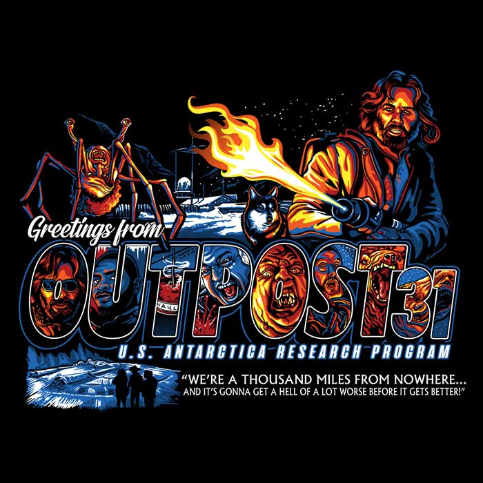 Greetings from Outpost 31 - Adult & Kids T-Shirts, Sweatshirts & Hoodies apparel design preview 2
