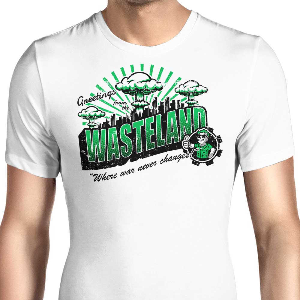 Greetings from the Wasteland Men's Apparel - Adult & Kids T-Shirts, Sweatshirts & Hoodies apparel design preview 1