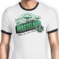 Greetings from the Wasteland Ringer - Adult & Kids T-Shirts, Sweatshirts & Hoodies apparel design preview 1
