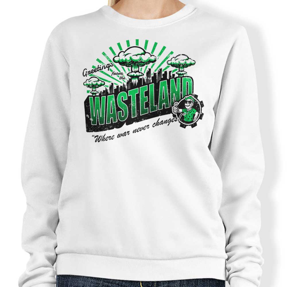 Greetings from the Wasteland - Adult & Kids T-Shirts, Sweatshirts & Hoodies apparel design preview 1
