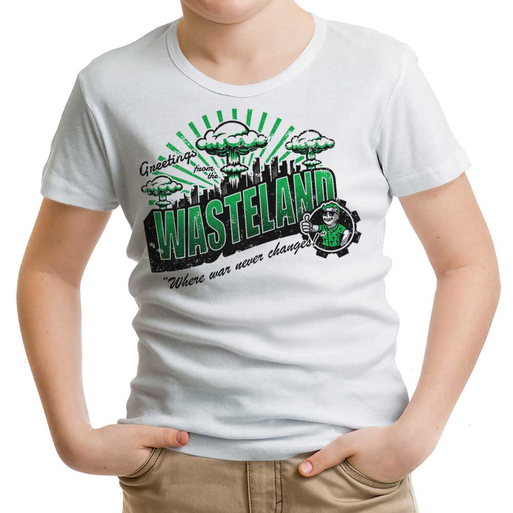 Greetings from the Wasteland Youth Apparel - Adult & Kids T-Shirts, Sweatshirts & Hoodies apparel design preview 1