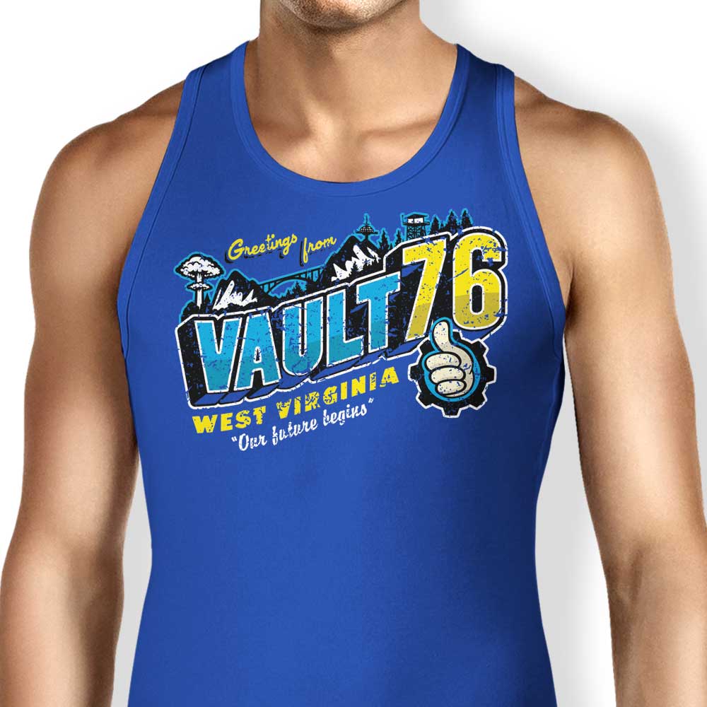 Greetings from West Virginia Tank Top - Adult & Kids T-Shirts, Sweatshirts & Hoodies apparel design preview 1