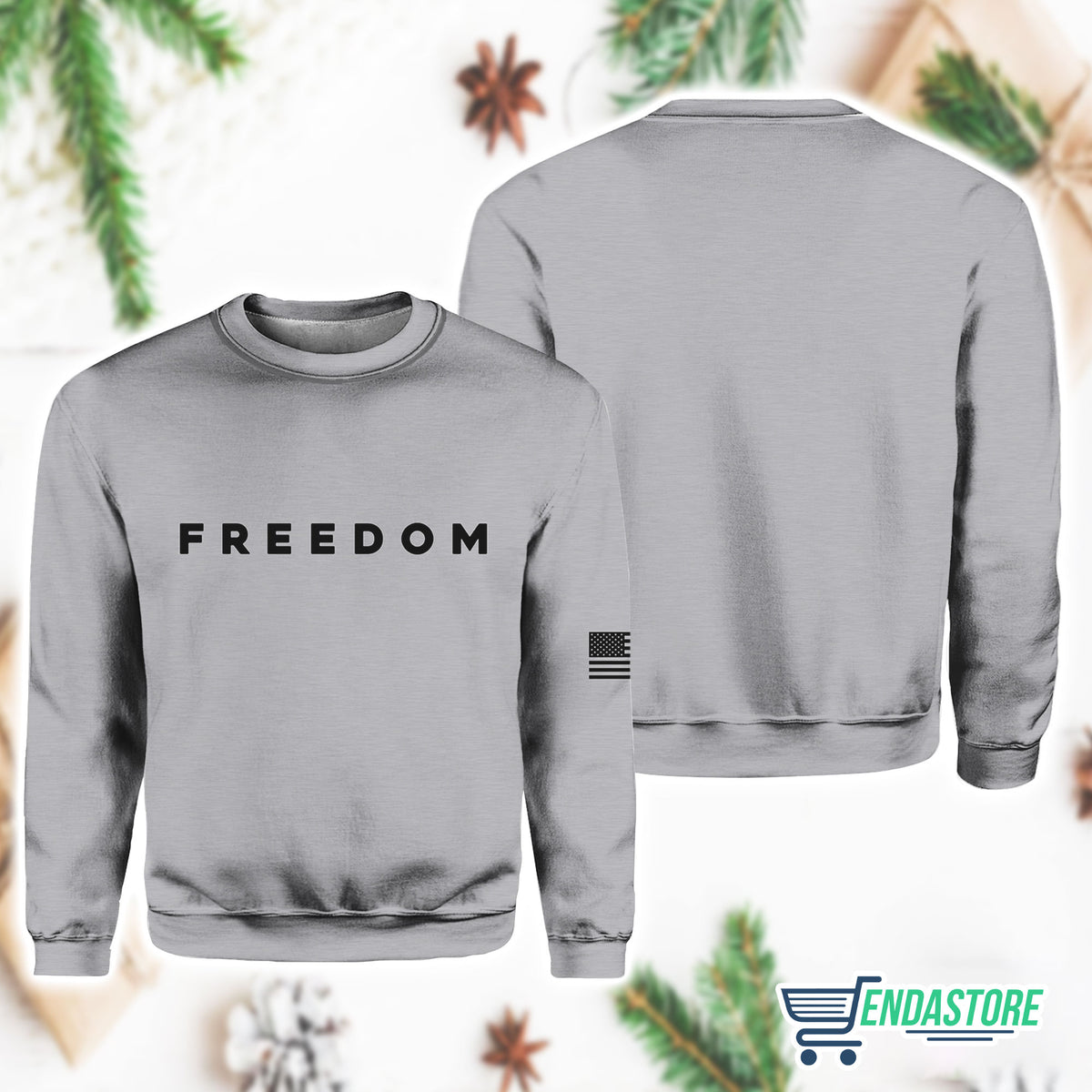 Grey-Charlie Kirk Freedom America SweatShirt product image