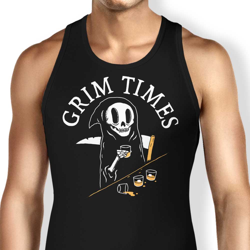 Grim Times Tank Top - Adult & Kids T-Shirts, Sweatshirts & Hoodies apparel design preview 1