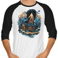 Groovy Cabin 3/4 Sleeve Raglan - Adult & Kids T-Shirts, Sweatshirts & Hoodies apparel design preview 1