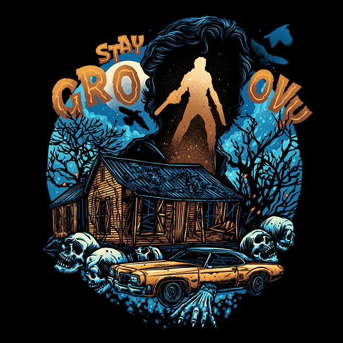 Groovy Cabin Ringer - Adult & Kids T-Shirts, Sweatshirts & Hoodies apparel design preview 2
