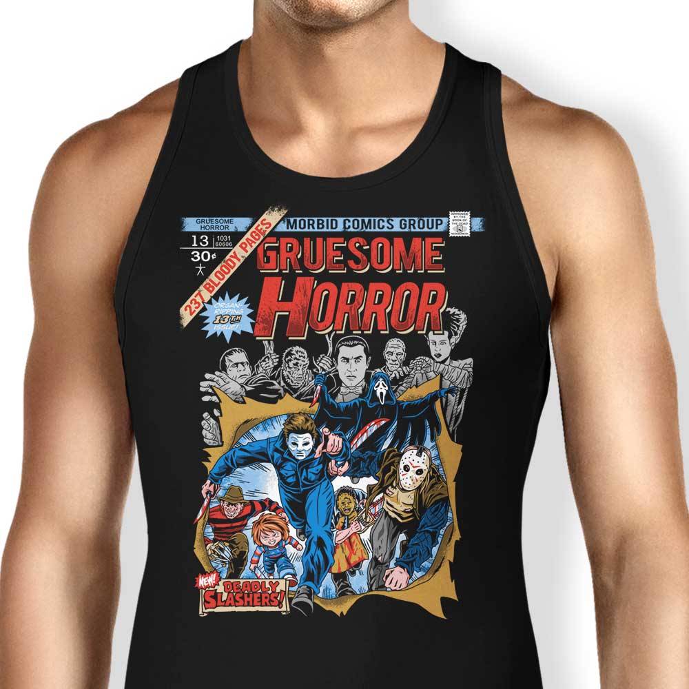 Gruesome Horror Tank Top - Adult & Kids T-Shirts, Sweatshirts & Hoodies apparel design preview 1