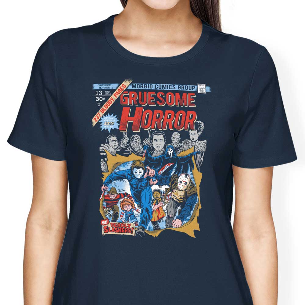 Gruesome Horror Women's Apparel - Adult & Kids T-Shirts, Sweatshirts & Hoodies apparel design preview 2