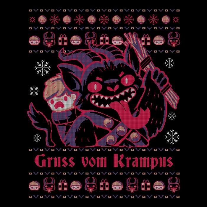 Gruss Vom Krampus Men's Apparel - Adult & Kids T-Shirts, Sweatshirts & Hoodies apparel design preview 2