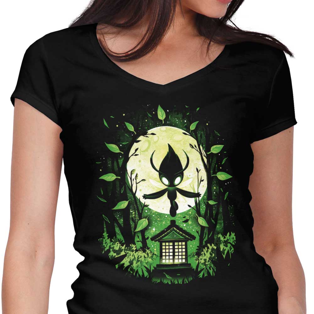 Guardian of the Forest Women's V-Neck - Adult & Kids T-Shirts, Sweatshirts & Hoodies apparel design preview 1