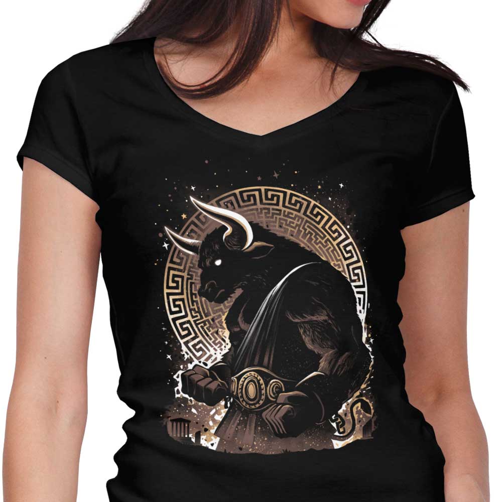 Guardian of the Labyrinth Women's V-Neck - Adult & Kids T-Shirts, Sweatshirts & Hoodies apparel design preview 1