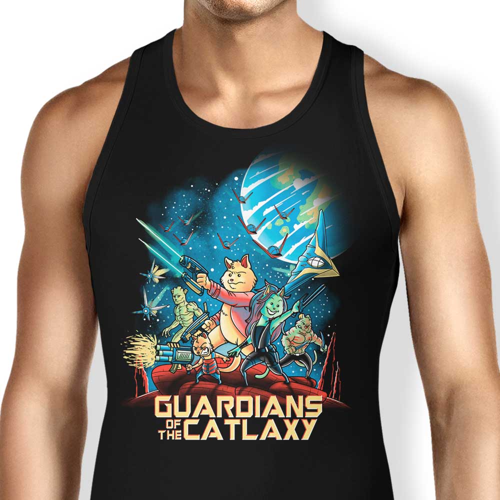 Guardians of the Catlaxy Tank Top - Adult & Kids T-Shirts, Sweatshirts & Hoodies apparel design preview 1