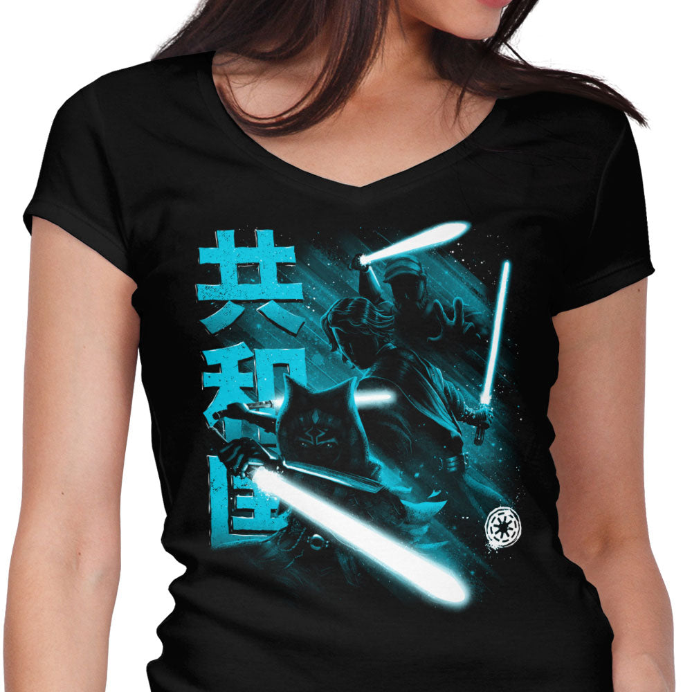 Guardians of the Republic Women's V-Neck - Adult & Kids T-Shirts, Sweatshirts & Hoodies apparel design preview 1